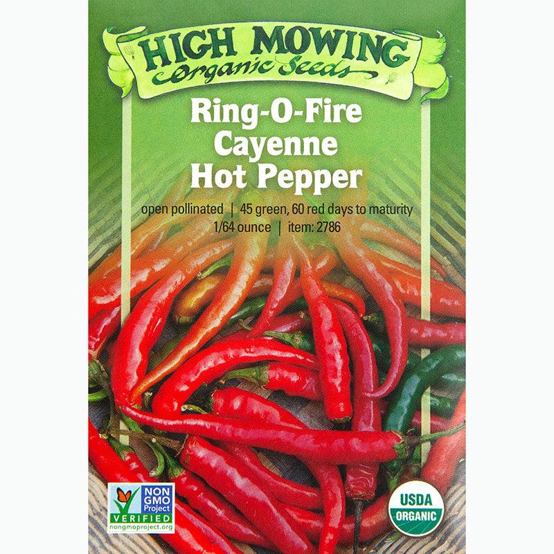 Hot Ring-O-Fire Cayenne Pepper Seeds (Organic)