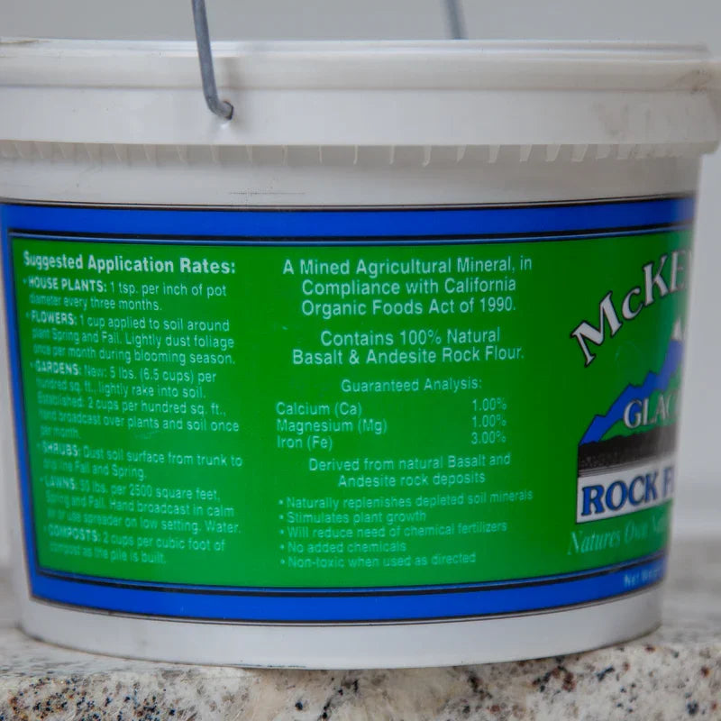 Organic McKenzie Rock Flour - Glacial Rock Dust 6lbs
