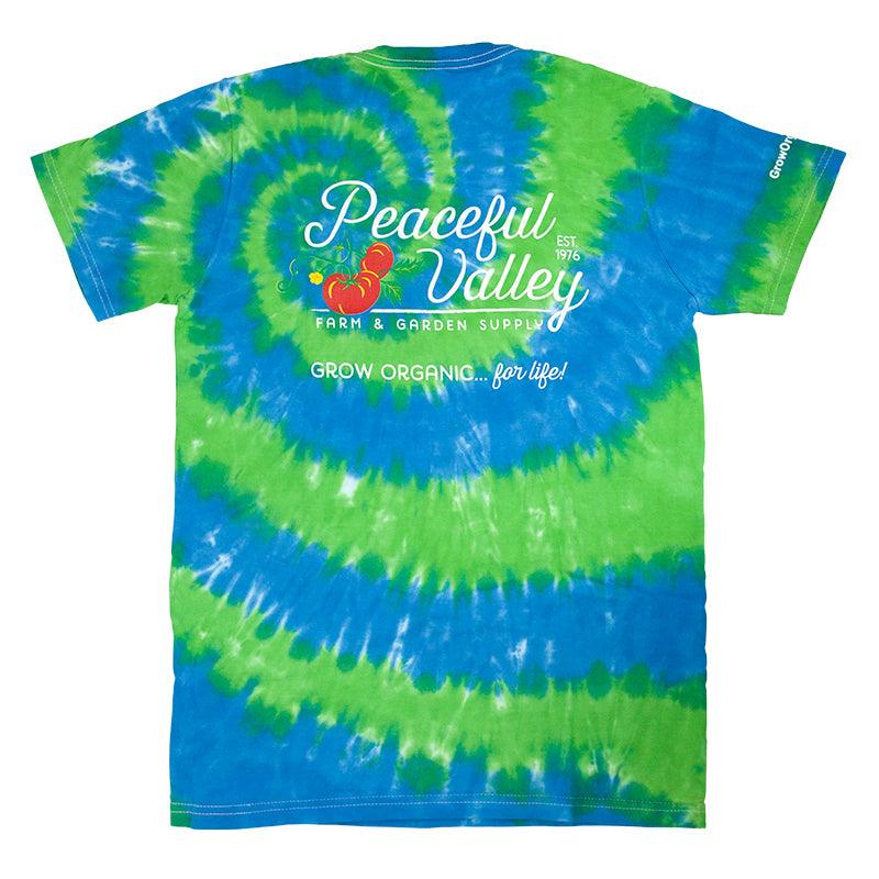 Peaceful Valley's Organic Tie Dye T-Shirt (Medium)