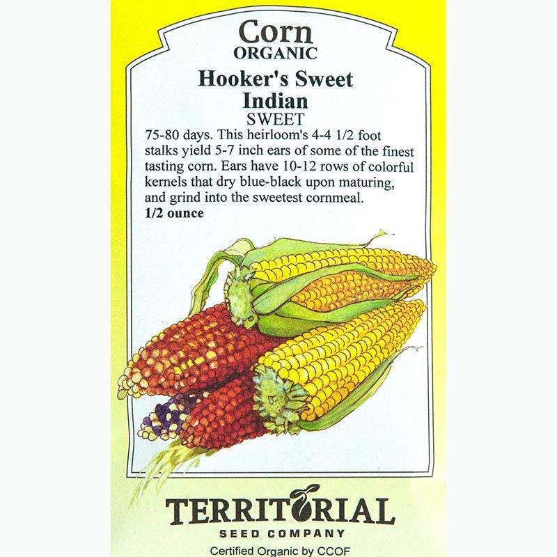 Hooker's Sweet Indian Corn Seeds (Organic)