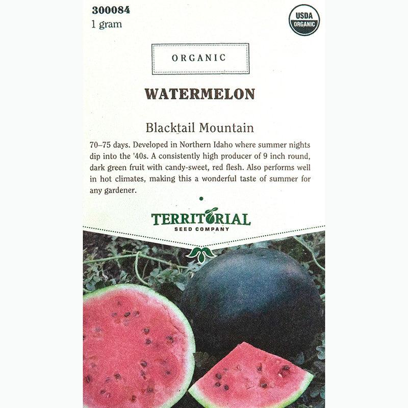 Blacktail Mountain Watermelon Seeds (Organic)
