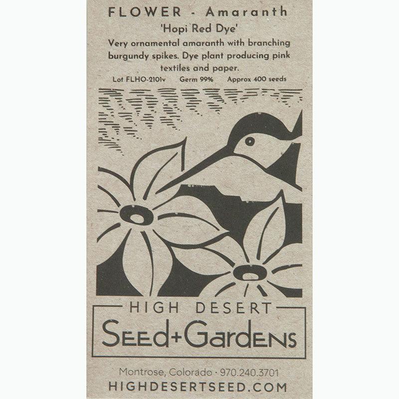 Hopi Red Dye Amaranth Flower Seeds