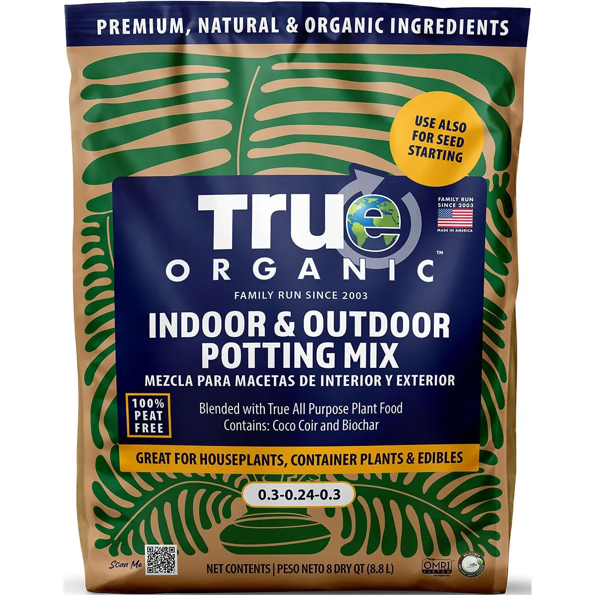True Organic - All Purpose Potting Mix 8qt