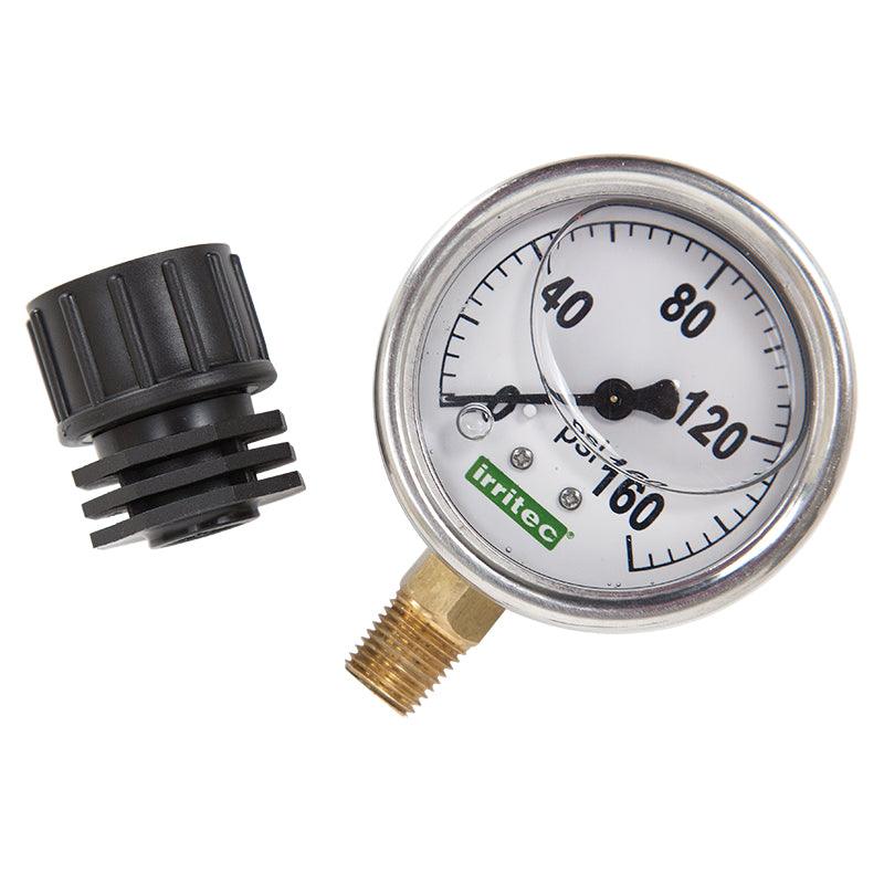 Water Pressure Gauge with Female Hose Thread, 0-160 psi