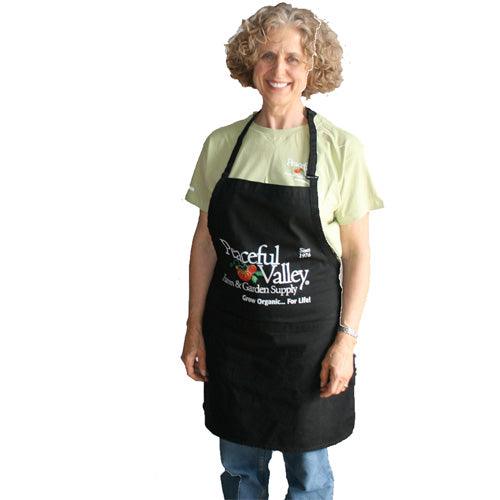 Peaceful Valley's Organic Black Cotton Apron