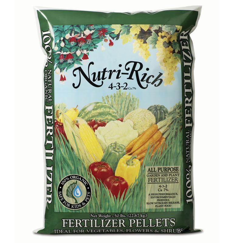Nutri-Rich 4-3-2 Fertilizer Pellets (50 lb)