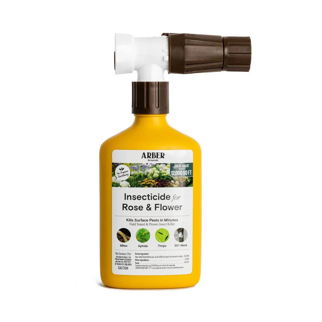 Arber Organic Insecticide for Rose and Flowers, Ready to Use Spray