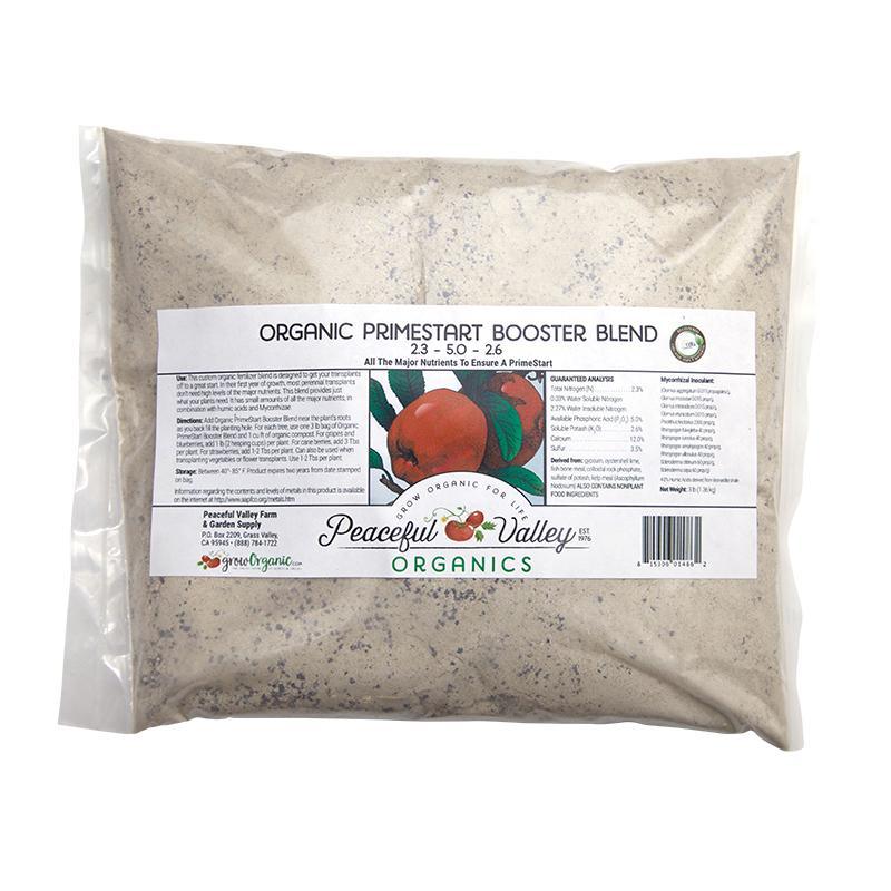 Peaceful Valley Organic PrimeStart Booster Blend 2.3-5.0-2.6 (3 lb Bag)