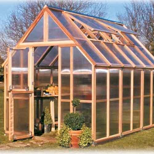 Redwood Greenhouse Kit (Mt Rainier 8' x 12')