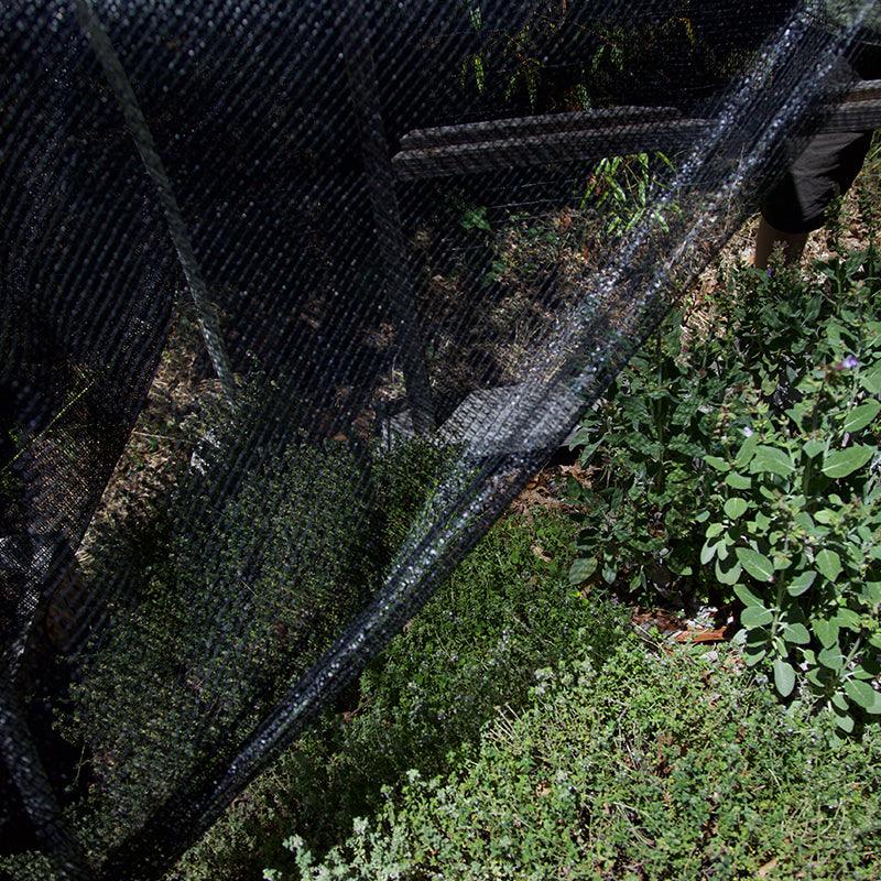 50% Black Knitted Shade Cloth (72" width, sold by the foot)