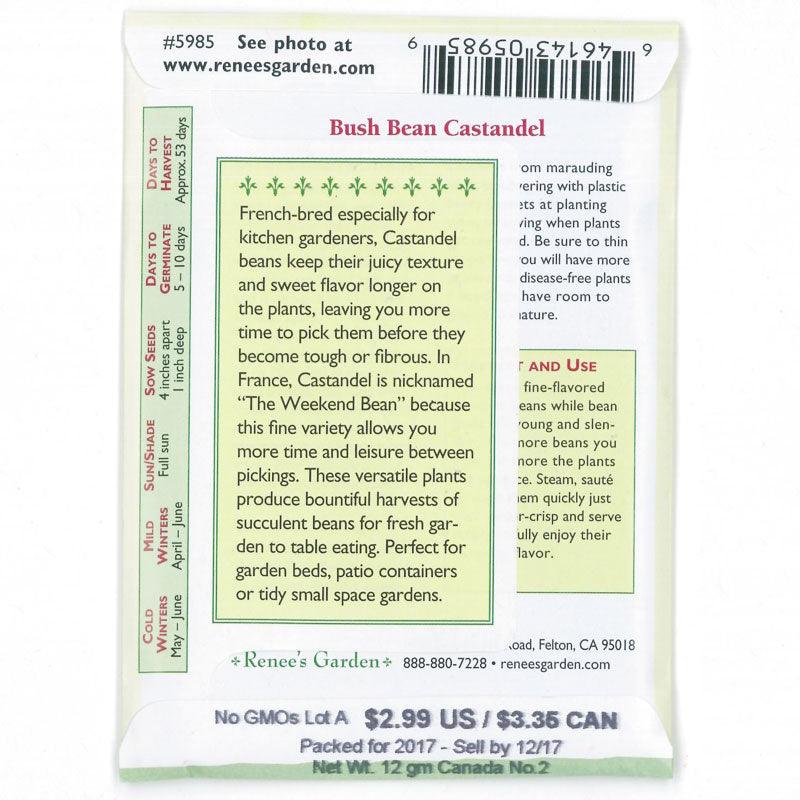 Castandel Weekend Bush Bean Seeds