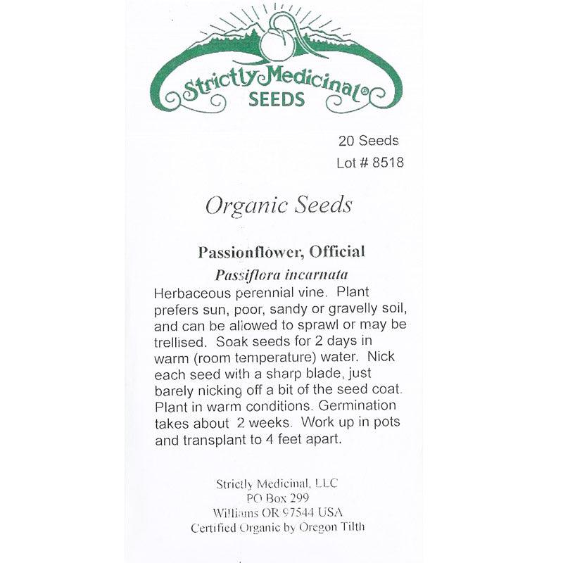Passionflower Seeds (Organic)
