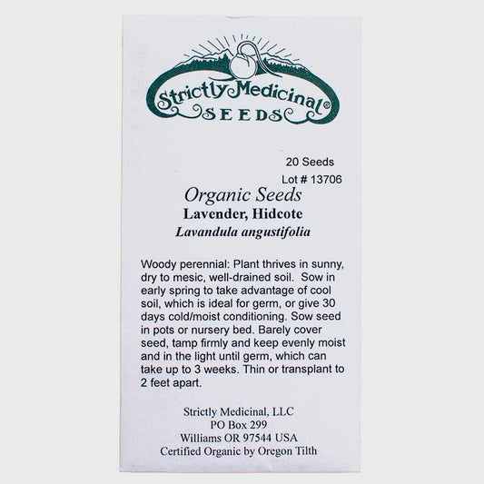 Hidcote Lavender Seeds (Organic)