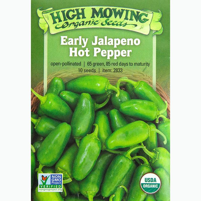 Hot Jalapeno Early Pepper Seeds (Organic)