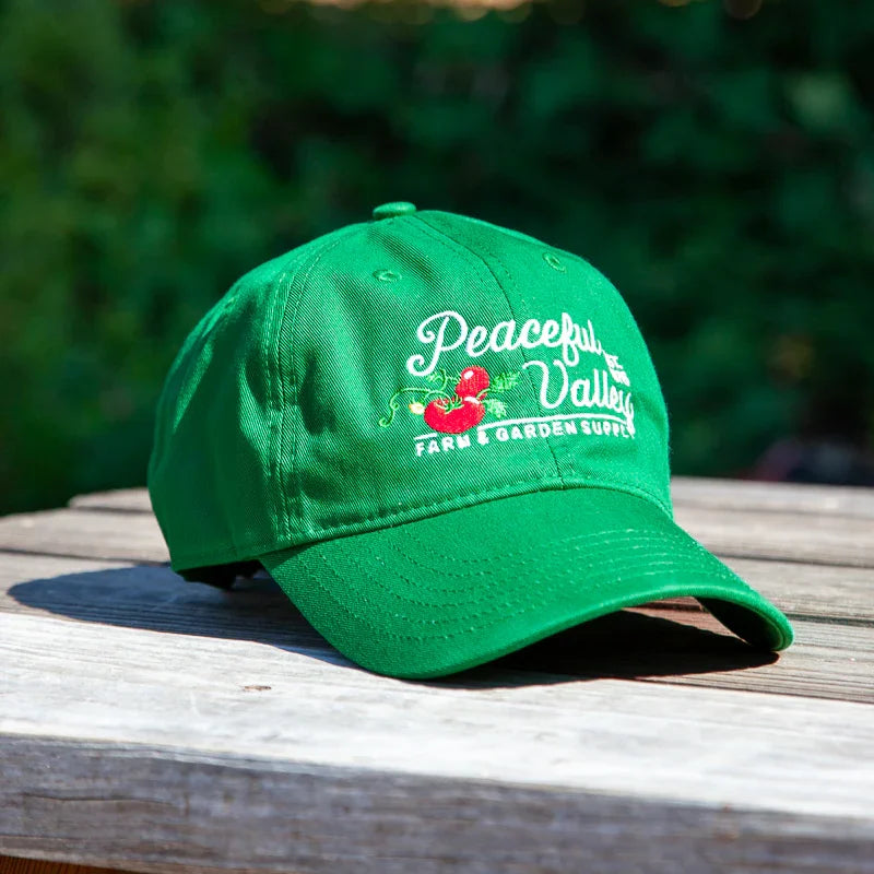 Peaceful Valley Organic Green Cotton Ball Cap