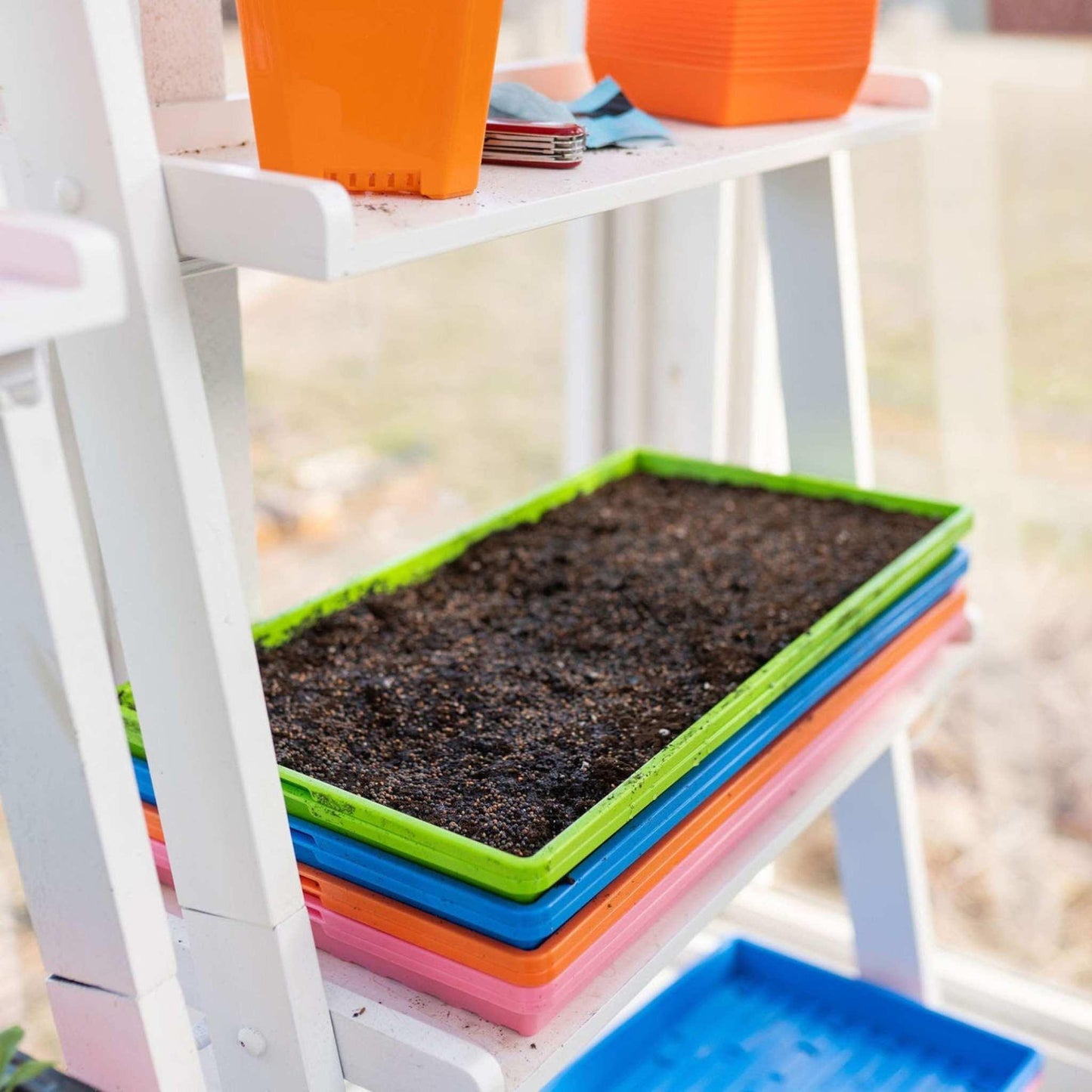 1020 Microgreen Trays Shallow Extra Strength