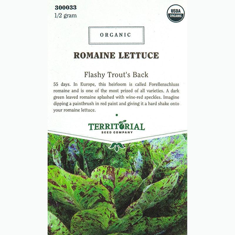 Flashy Trout's Back Lettuce Seeds (Organic)