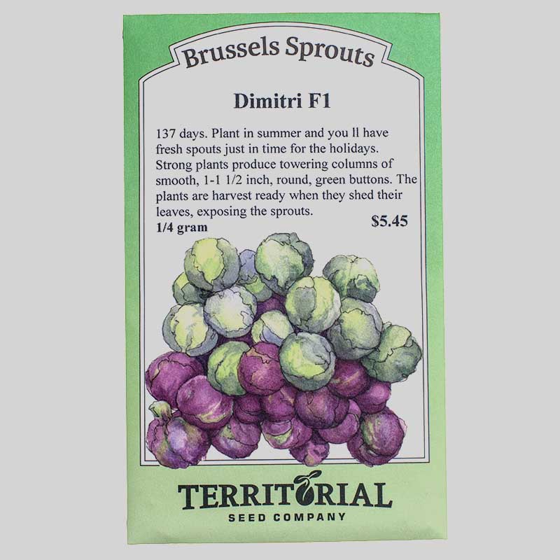 Dimitri Brussels Sprouts Seeds