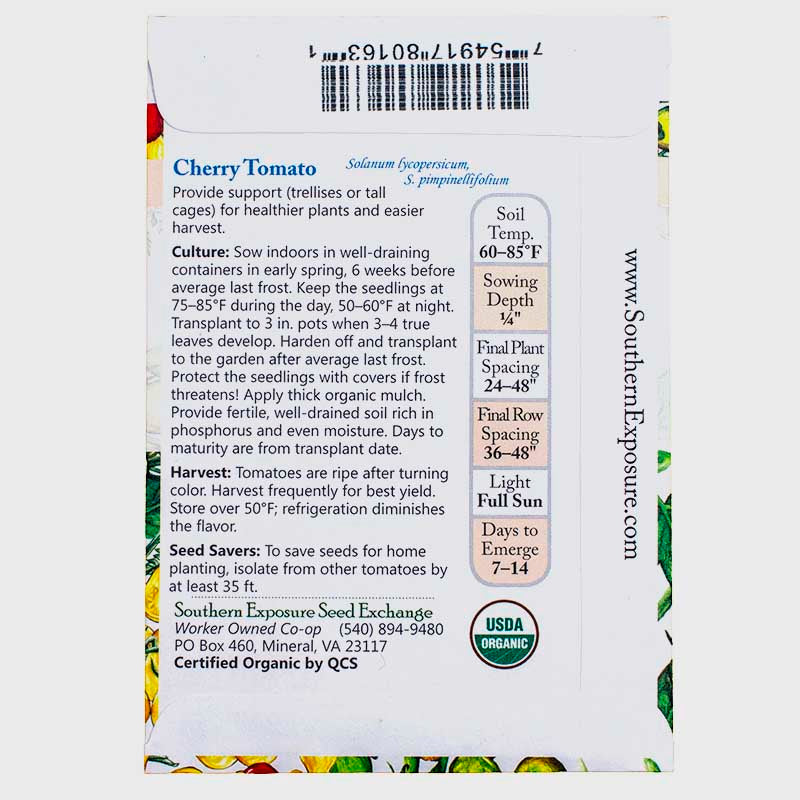 Everglades Cherry Tomato Seeds (Organic)