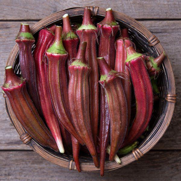 Burgundy Okra Seeds (Organic)