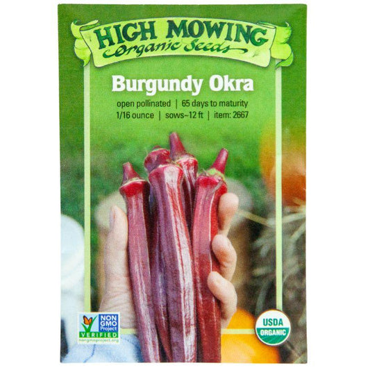 Burgundy Okra Seeds (Organic)