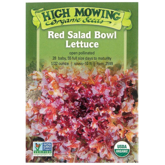Red Salad Bowl Lettuce Seeds (Organic)