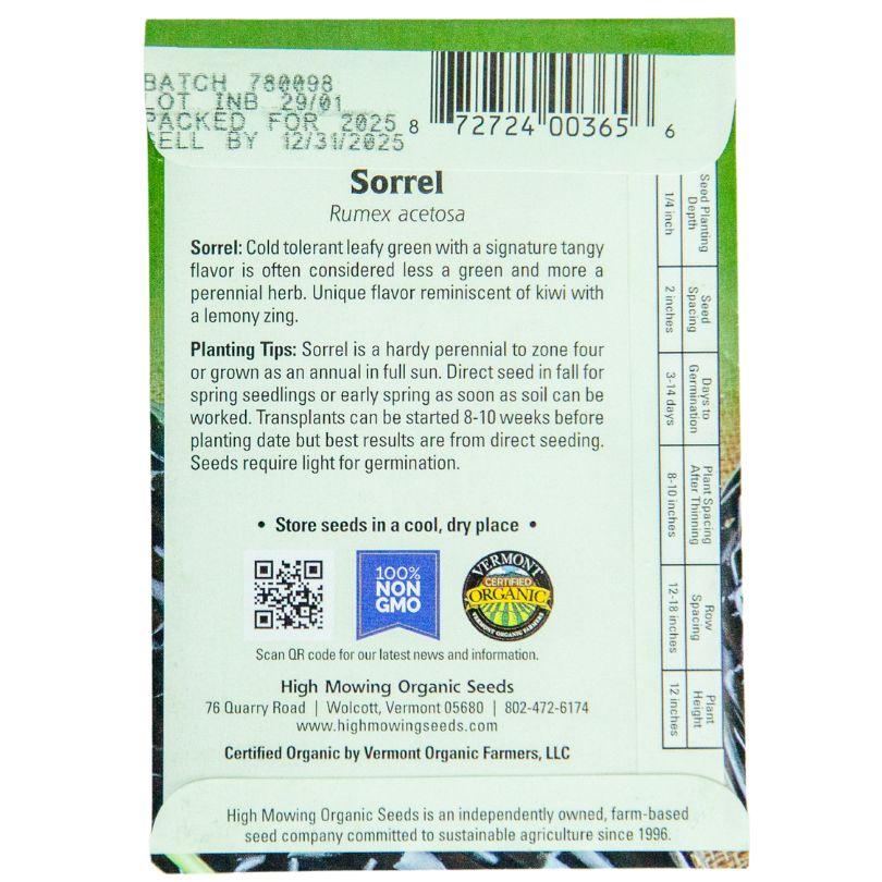 Sorrel Seeds (Organic)
