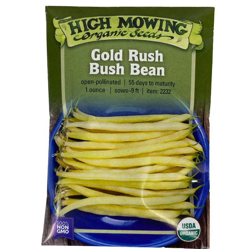 Gold Rush Bush Bean Seeds (Organic)