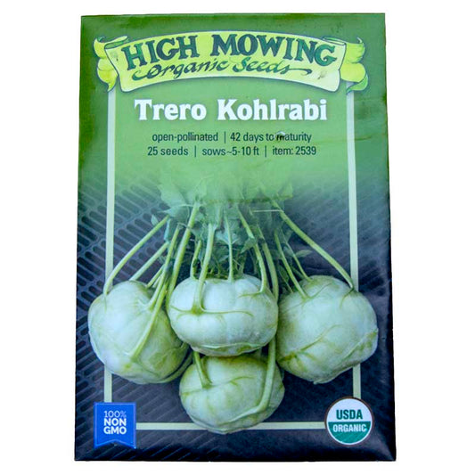 Trero Kohlrabi Seeds (Organic)