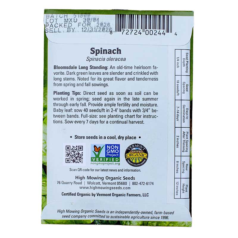 Seed Stewards 6 Packets Seeds (Organic)