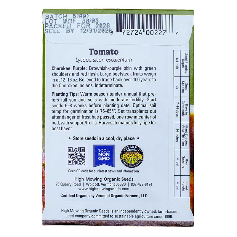 Seed Stewards 6 Packets Seeds (Organic)