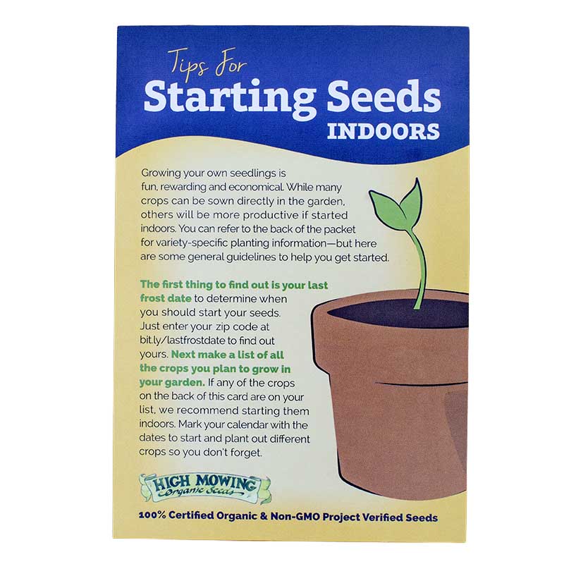 Seed Stewards 6 Packets Seeds (Organic)