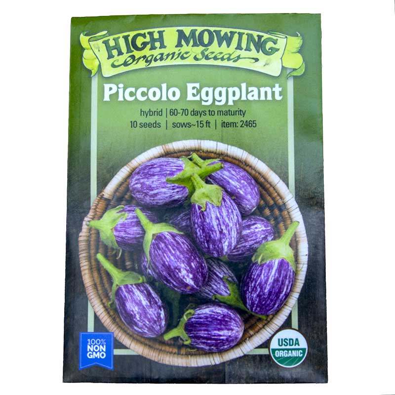 Piccolo F1 Eggplant Seeds (Organic)