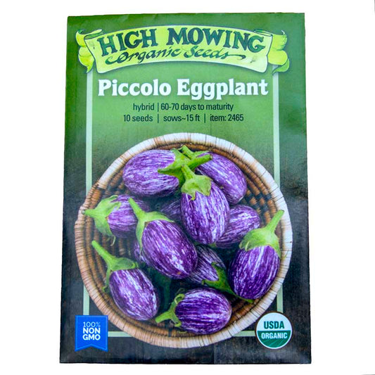 Piccolo F1 Eggplant Seeds (Organic)