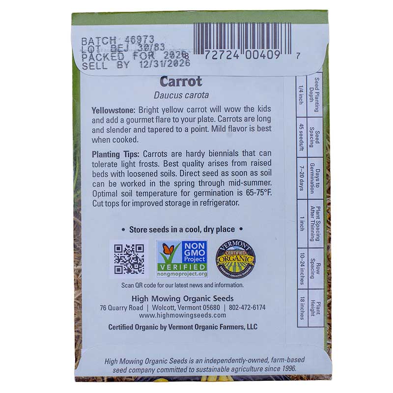 Kid's Garden 5 Seeds Packets (Organic)
