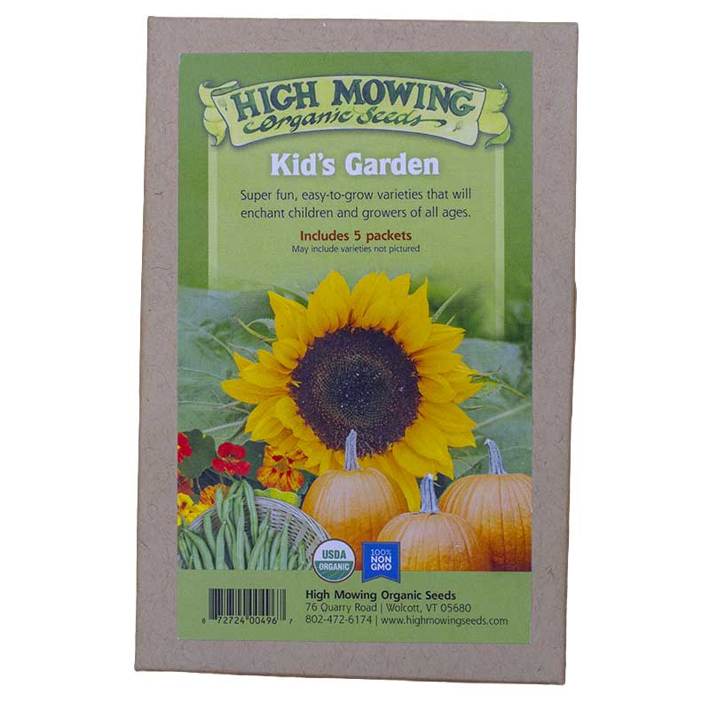 Kid's Garden 5 Seeds Packets (Organic)