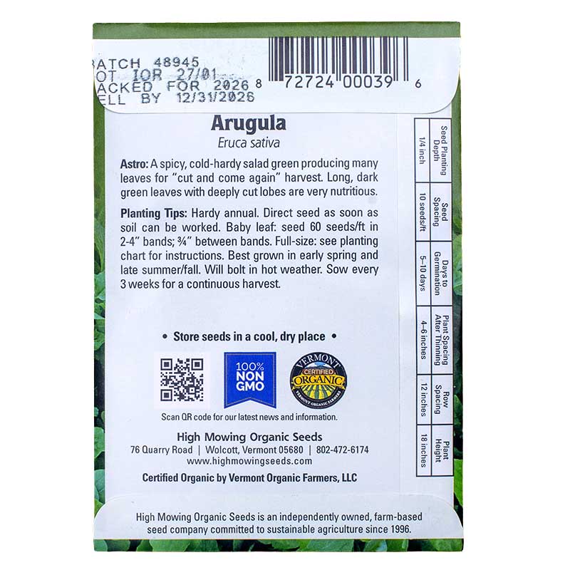 Easy Salad Greens 3 Seeds Packets (Organic)