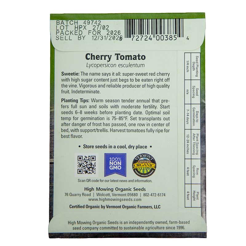 Container Garden 6 Seeds Packets (Organic)
