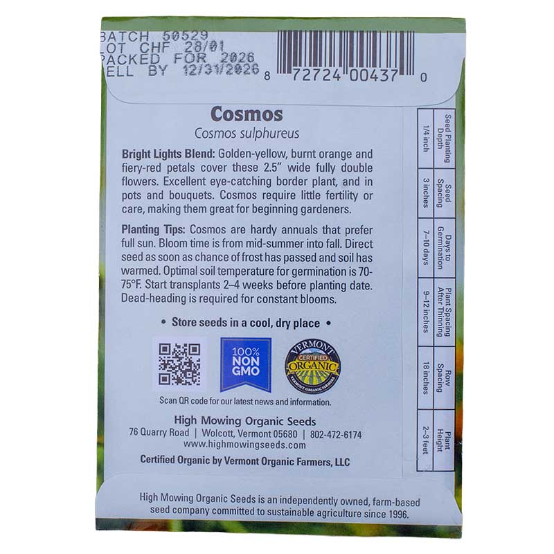 A Bee's Garden 5 Seed Packets (Organic)
