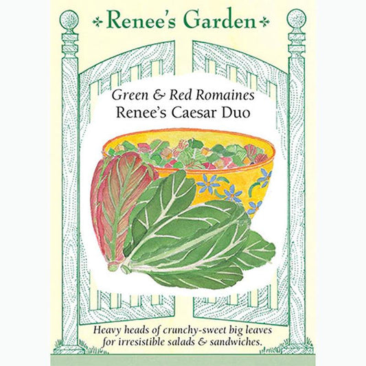 Red & Green Romaines Caesar Duo Lettuce Seed Mix
