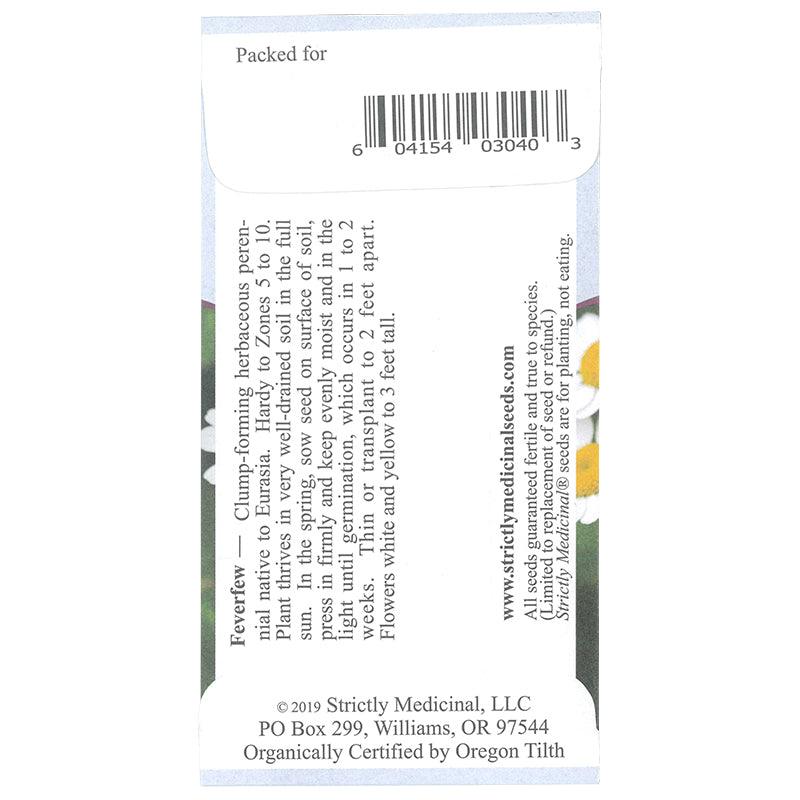 Feverfew Seeds (Organic)