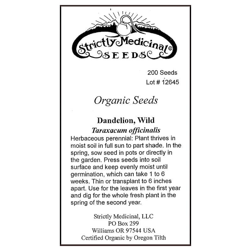 Wild Dandelion Seeds (Organic)