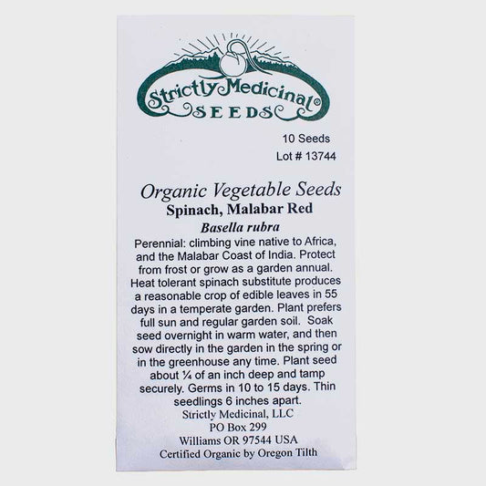 Malabar Spinach Seeds (Organic)