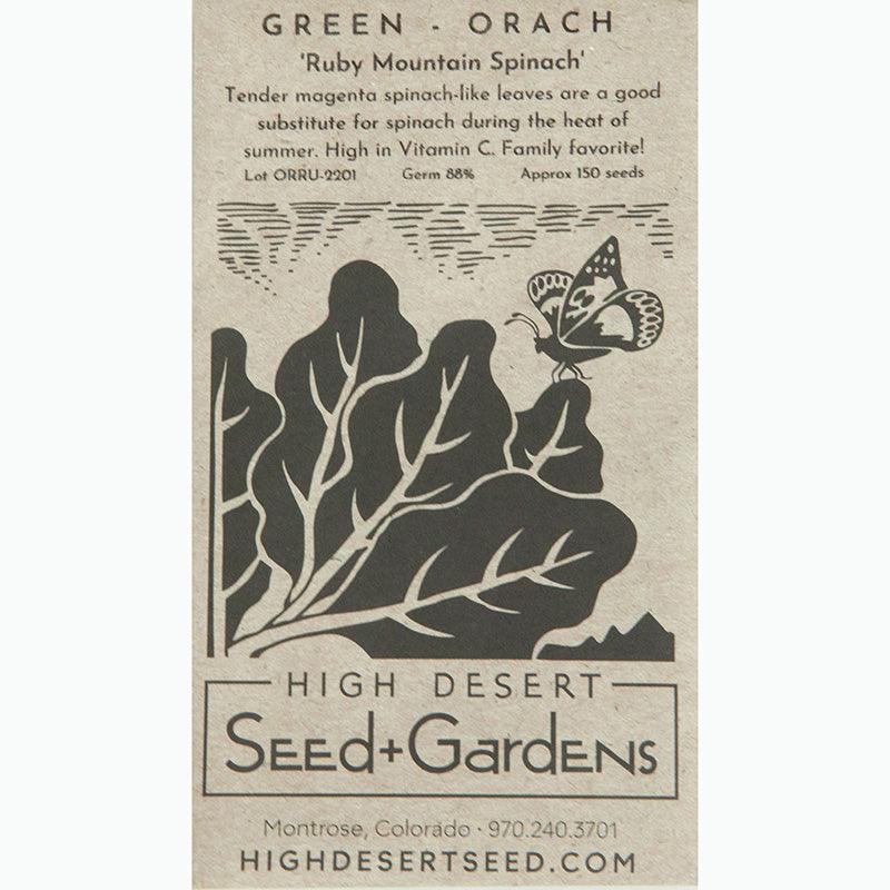Ruby Mountain Spinach (Orach) Seeds