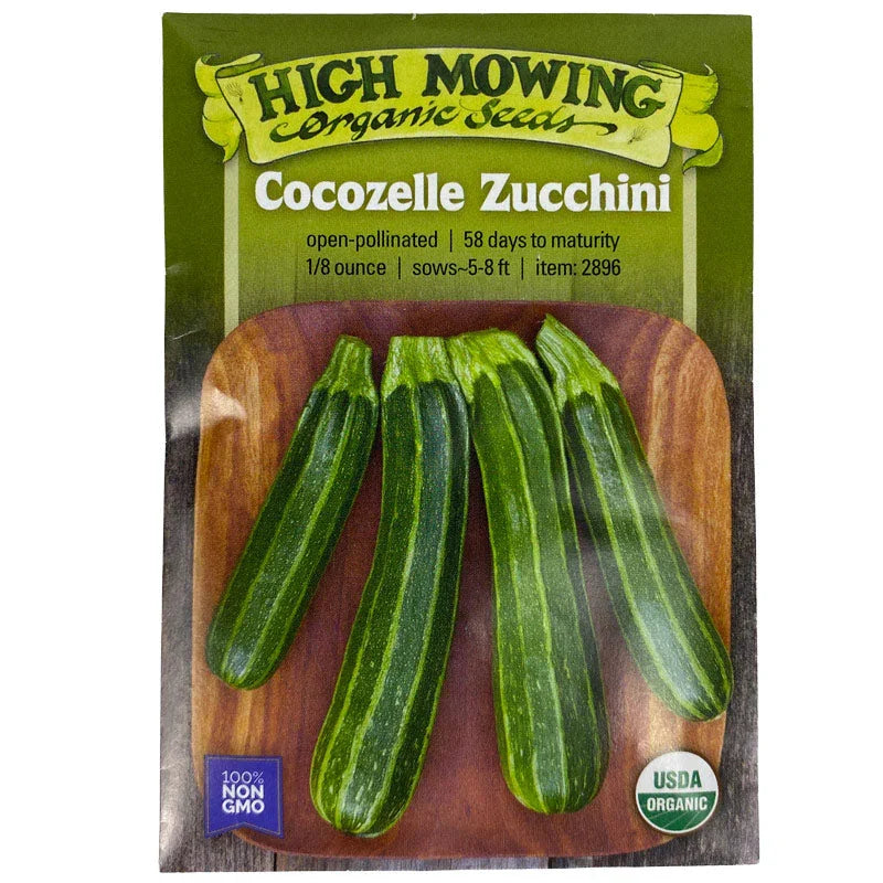 Cocozelle Summer Squash Seeds (Organic)