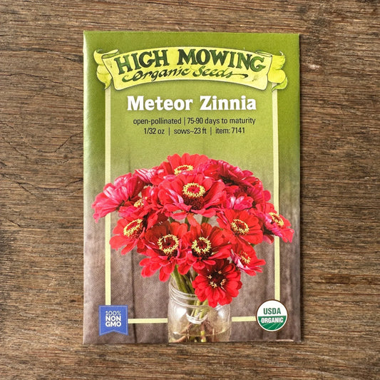 Meteor Zinnia Seeds (Organic)