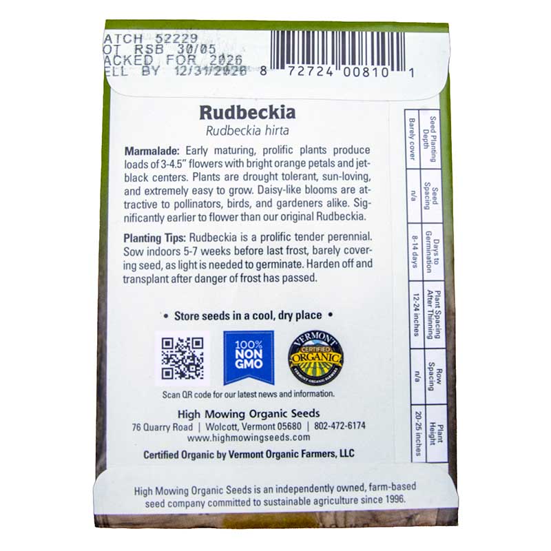 Marmalade Rudbeckia Seeds (Organic)