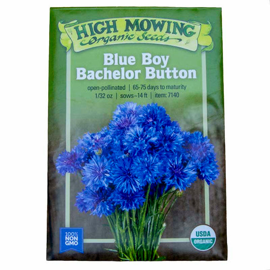 Blue Boy Bachelor Button Seeds (Organic)