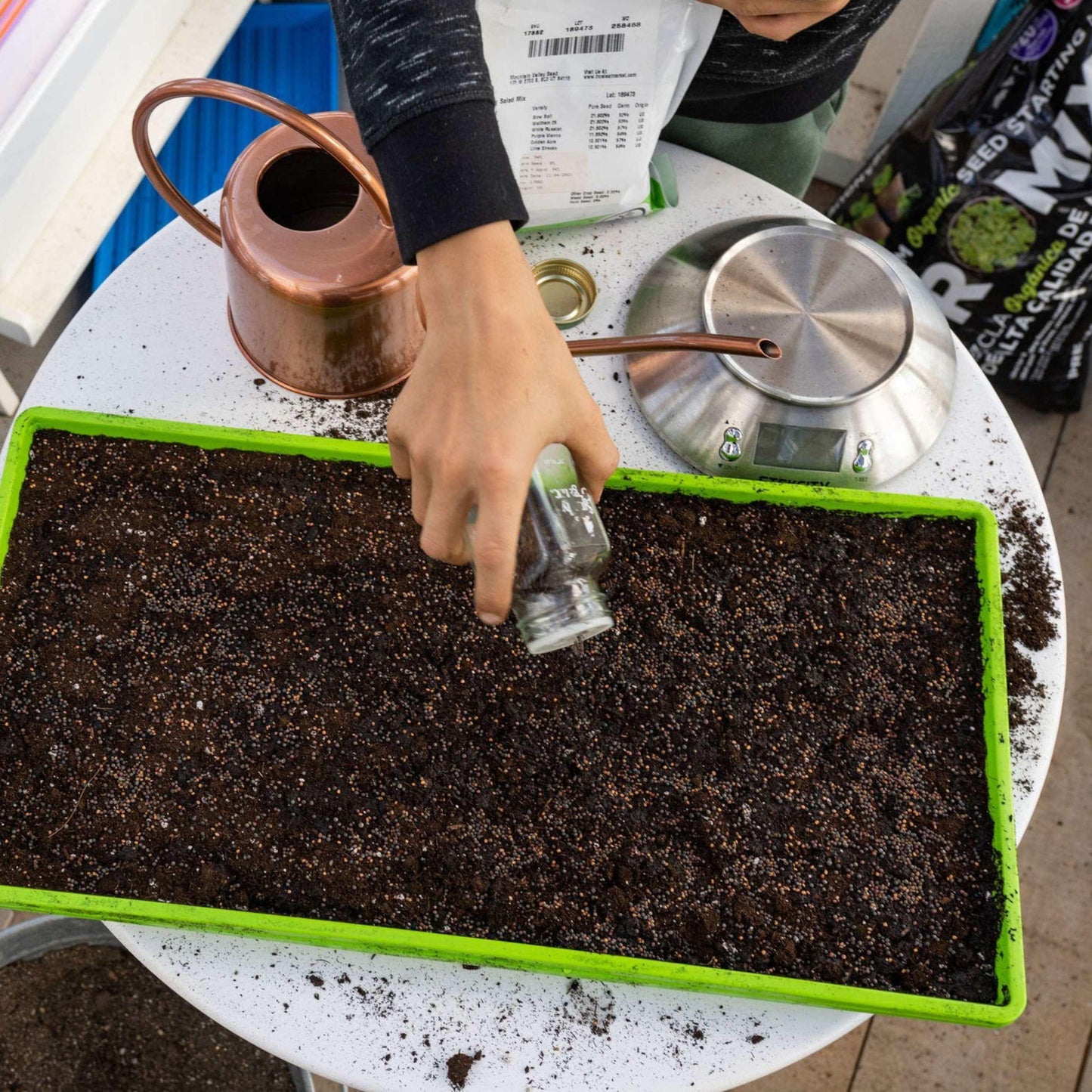 1020 Microgreen Trays Shallow Extra Strength