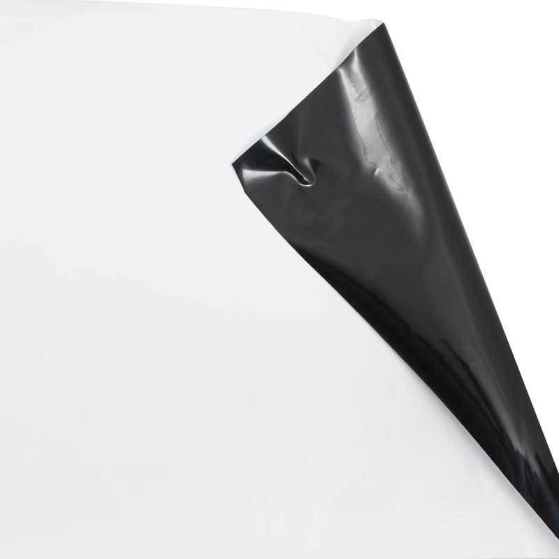 Blackout Poly Film White/Black, 24'x100'